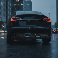 Aerodynamic Bumper Lip with Fins Scratch-Resistant Rear Bumper Lip Long-Lasting Trim Sturdy