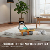 Non-Slip Wheels Automatic Rebound Ab Wheel Silent Operation Four-Wheel Ab Roller Ergonomic Design Full-Body Hold Instructor Roller Built-in Counter for Beginners