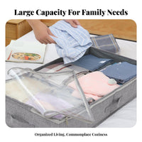 Underbed Storage container Foldable Design Closet Organizer Space Saving for Students