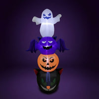 Outdoor Halloween Inflatable with Built-in Lights Lighted Halloween Decoration with Lights Giant Ornament Colorful for Garden