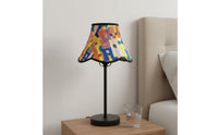 Universal Fit Floral Textile Lampshade Handmade Design Scalloped Rim Lighting Shade Suspended Light Shade for Bedroom, Living Room, Hotel
