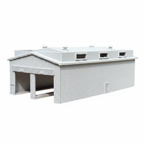 1/160 Railroad Shed DIY N Scale Train Depot Diorama Piece Miniature Rail Warehouse