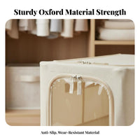 Textile Storage container Space-Saving Wardrobe Shelf Box Foldable Design for Dorm Room