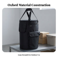 600D Oxford Cloth Propane Tank Bag Carry Handle Propane Cylinder Cover Shoulder Strap Fuel Cylinder Storage Bag Side Pockets