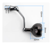 Fishing Reel Handle with Spherical Knob Screw-in Fishing Reel Handle Accessory CNC-Machined Waterproof for Anglers
