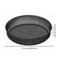Metal Mesh Bird Feeder Tray Black Outdoor Pet Supply Easy to Clean