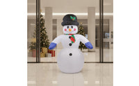 Christmas Inflatable Snowman Freestanding Snowman with Top Hat Decoration Puncture-Resistant Easy to Use for Yard, Storefront
