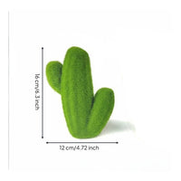 Artificial Lichen Toadstool Mossy Texture Flocked Cactus Figurine Photography
