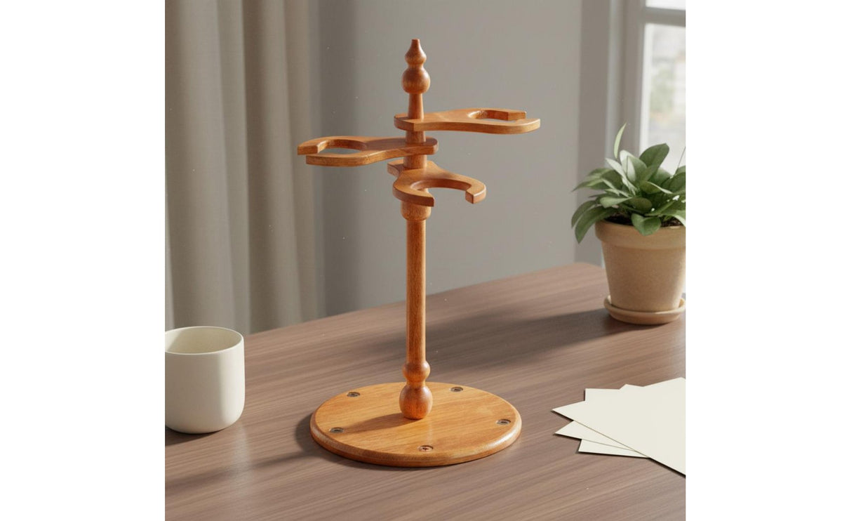 Tabletop Multi-Slot Hulusi Display Stand Sturdy Hulusi Stand Wooden Music Accessory for Studio