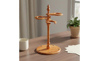 Tabletop Multi-Slot Hulusi Display Stand Sturdy Hulusi Stand Wooden Music Accessory for Studio