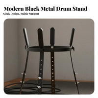 African Drum Stand Universal Adjustable Sturdy Construction Hand Drum Holder for Beginners, Percussionists