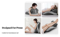Multifunctional Face down Reading Pillow Breathable Material Face down Pillow Washable Cover for Lounging, Bed