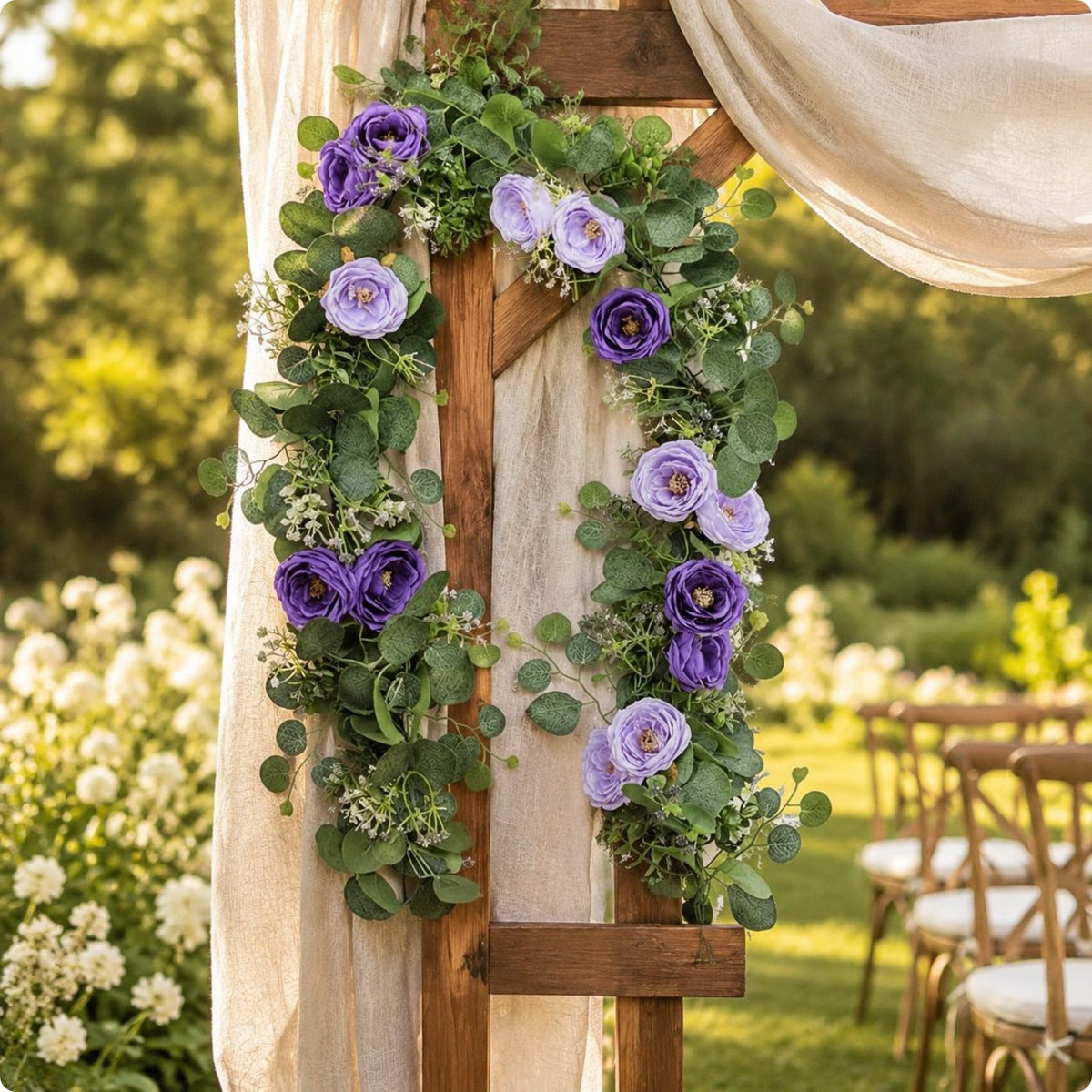 Eucalyptus Blossom Garland Lifelike Eucalyptus Flower Garland Full Greenery
