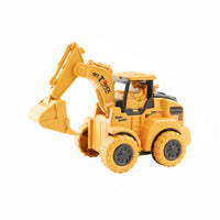 Push and Start Mini Construction Trucks Simulated Design Mini Excavator Toy Moving Parts Friction Bulldozer Realistic Details for Children