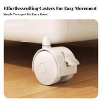 foldable Wheeled Box Large Capacity Storage Container hinged lid for Closet