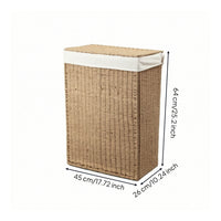 Handwoven Laundry Hamper Foldable Laundry Hamper with Lid Decorative Furniture for Washroom