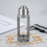 Aluminum Square-Hole Drilling Bracket Open-Frame Square Hole Drill Mounting Bracket Cylindrical Collar Power Tool Accessory 18 Mm Opening