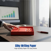 Letter-Sized Trifold Notebook Gift Box Set, Business Notebook, Custom Logo, Multifunctional Meeting Notepad, Portable, Leather