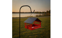 Hanging Bird Feeder Outdoor Bird Feeder with Perch Sturdy Decorative for Nature Lovers, Garden, Backyard