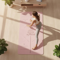 Exercise Mat Mat with Alignment Lines Textured Exercise Mat Mat Non-Slip for Home Workouts, Stretching