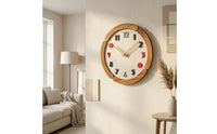 Wooden Wall Clock Easy Reading Wooden Wall Clock Clockwork Mechanism Timepiece
