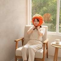 Soft Basketball Head Mask Novelty Soft Head Mask Photo-Ready Costume Prop Humorous for Cosplayers