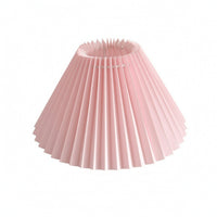 Easy to Install Tapered Pleated Lampshade Decorative E27 Pleated Shade Soft Textile Lampshade with Iron Frame Resilient for Homeowners, Bedrooms, Hotels, Pendant Lights
