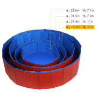 Foldable PVC Pet Bath Tub and Swimming Pool for Dogs and Cats