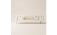 TV Stand Low-Profile TV Cabinet French-Style Media Console for Living Room, Apartment