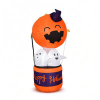 Halloween Inflatable with LED Light Giant Ghost Inflatable Yard Decoration Holiday Long-Lasting for Lawn, Porch