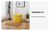 Tufted Storage Ottoman Comfortable Seating Tufted Storage Cube for Fitting Room