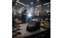 Auto-Darkening Metal-Joining Helmet Wide Field of View Auto Darkening Welder Visor Head-Mounted Metal-Joining Visor Heat