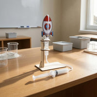 Hands-on DIY Projectile Launcher Kit Laser-Cut Air Projectile Launcher Kit Lightweight Clear Plastic