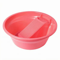 Angled Insert Washboard Basin 2-in-1 Scrubbing Wash Basin Ribbed Cleaning Item Extra-Thick