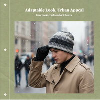 Unisex Thick Knit Winter Cap Warm Relaxed Breathable Hat