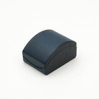 Watch Box with Hinged Lid Litchi-Grain Leatherette Watch Box Curved Flip-Top for Jewelers, Jewelry Packaging, Gift Presentation