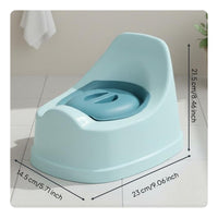 Child Potty with Backrest Back Support Child Toilet Training Chair Easy to Clean Infant Urinal Pot for Young Children