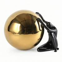 Abstract Sculpture Sophisticated Human Figure Sculpture Smooth Modern Art Ornament for Showroom, Office, Hotel