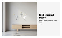 Dynamic Balance Balancing Bird Mobile Minimalist Design Flying Bird Mobile Elegant Design for Homeowners, Parents, Living Room, Study
