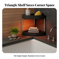 Mobile with Wheels Triangular Corner Trolley Space-Saving Design Household Storage Multi-Purpose Rolling Shelf Large Capacity for Apartment Dwellers, Homeowners, Students, Bathroom, Narrow Areas, Kitchen, Living Room