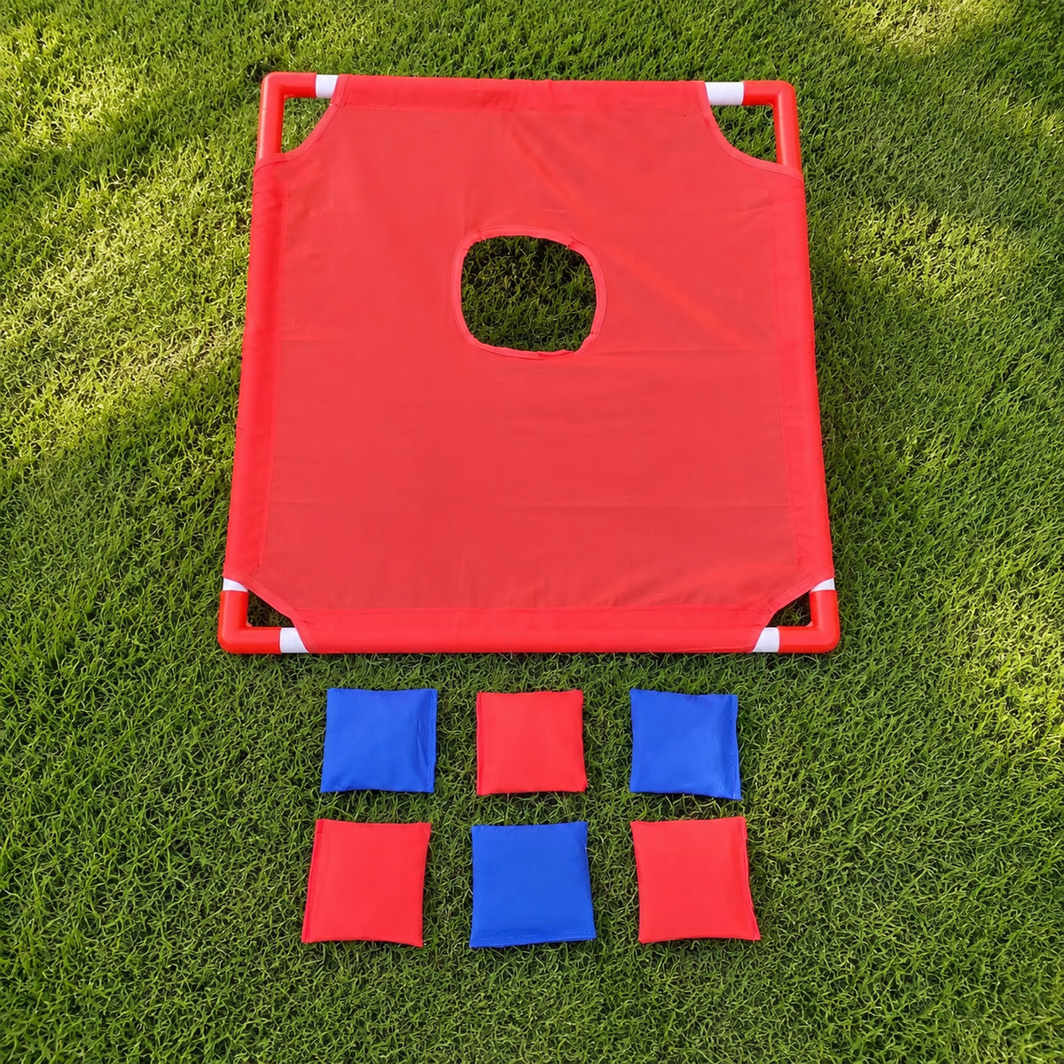 Bean Bag Game Outdoor Toys, Garden Games for Kids 4-6, Portable Throwing Game Set with 6 Fabric Bean Bags