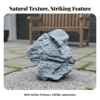 Lightweight PU Foam Landscape Rock Easy Installation PU Foam Fake Rock Long-Lasting Realistic Fake St Single All-Weather for Set Designers, Photographers, Yard, Patio, Pool Area, Photography Studio