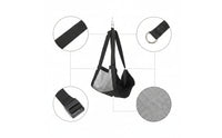 Pet Weighing Bag Breathable Mesh Animal Weighing Sling with D-Rings Hanging Weight Sling Adjustable Reinforced for Veterinarians