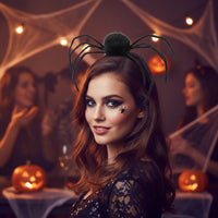 Halloween Spider Headband Black Spider Hairband Spooky Costume Headwear Handmade for Cosplayers, Cosplay