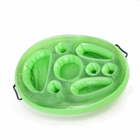 Long-Lasting Floating Tray with Cup Holders Compact Inflatable Tray with Handles Easy to Clean Inflatable Drink Holder Fun for Adults