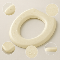 EVA Toilet Seat Cushion, All Seasons Universal, Waterproof, Solid Color, for Home Bathroom