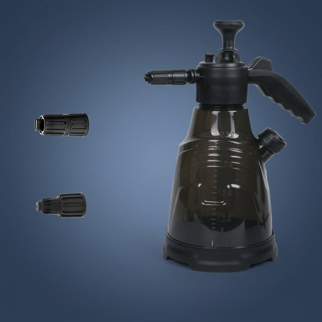 Garden Sprayer and Pressure Sprayer for Car Wash, 3L Pump Sprayer for Car Foam and Foam Sprayer, HDPE Material Hand Pump, Pressure Relief Valve