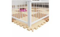 Heightened Design Modular Dog Pen with Divider Large Space Indoor Pet Fence Chew Resistant Heavy Duty Metal Pet Enclosure for Young Dogs