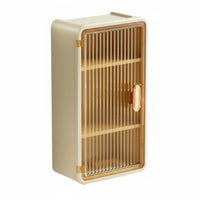 Wall-Mounted Storage Box Waterproof Bathroom Organizer Modern Design for Renters