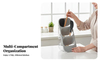 Lidded Chopstick Container Particlesprotective Lid Kitchen Organizer Multi-Compartment Easy to Clean for Dormitory, Office Desk